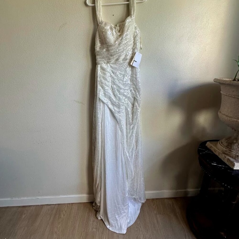 TS Couture Sparkly White Prom Dress or Wedding Gown